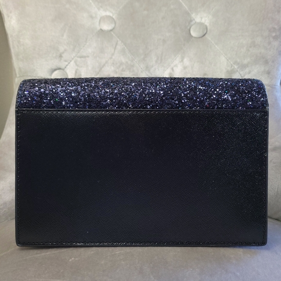 🍒NWT🍒 KATE SPADE HOLIDAY SAFFIANO GLITTER CONVERTIBLE BAG - Picture 8 of 12